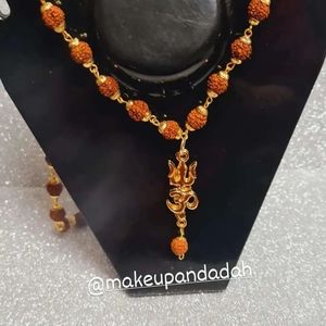 Rudraksh Mala For Men with Trishul